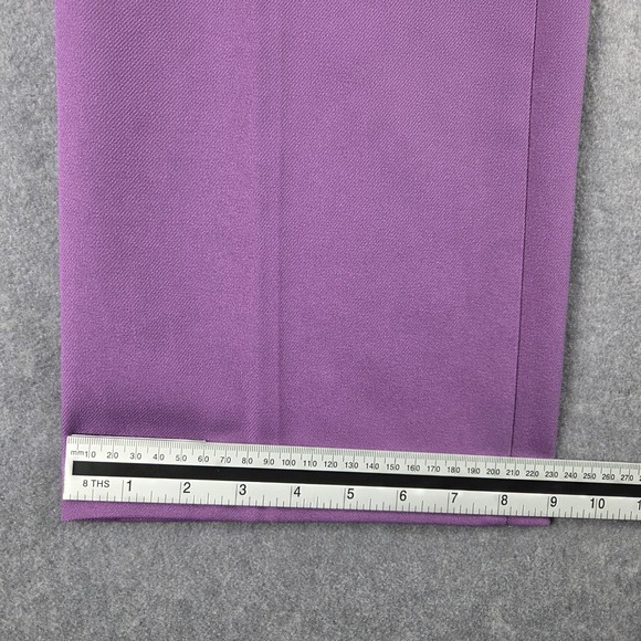 Vintage Levis Sta-Prest Purple High Waisted Wide Leg Trousers Size 14 Womens - Picture 4 of 12